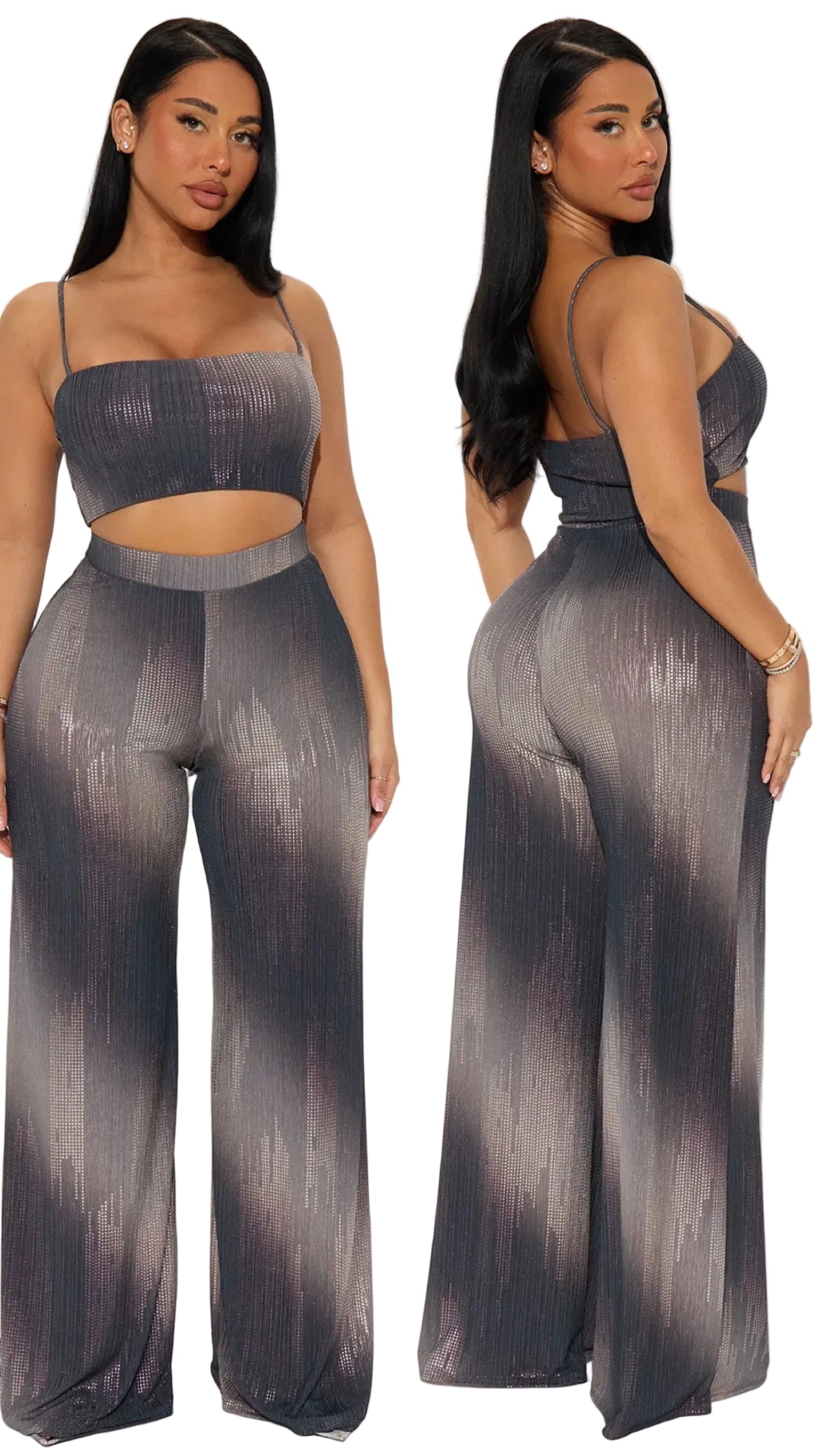City girl Metallic Pant Set