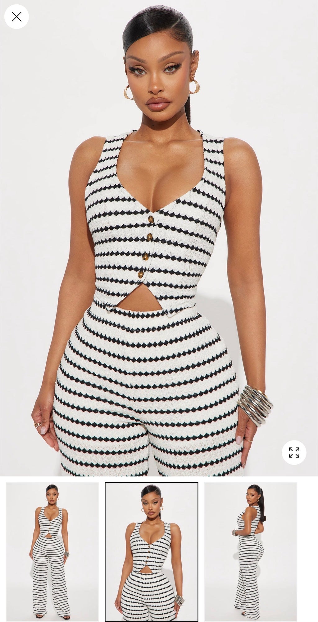 Sunset vest pant set