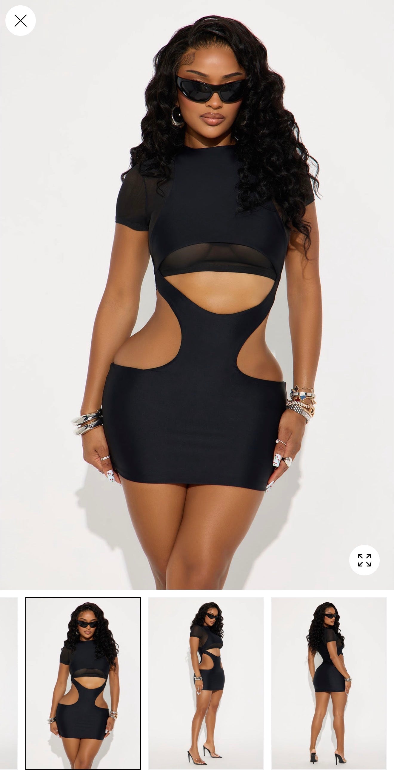 Late night, double lined 2 pieces dress set