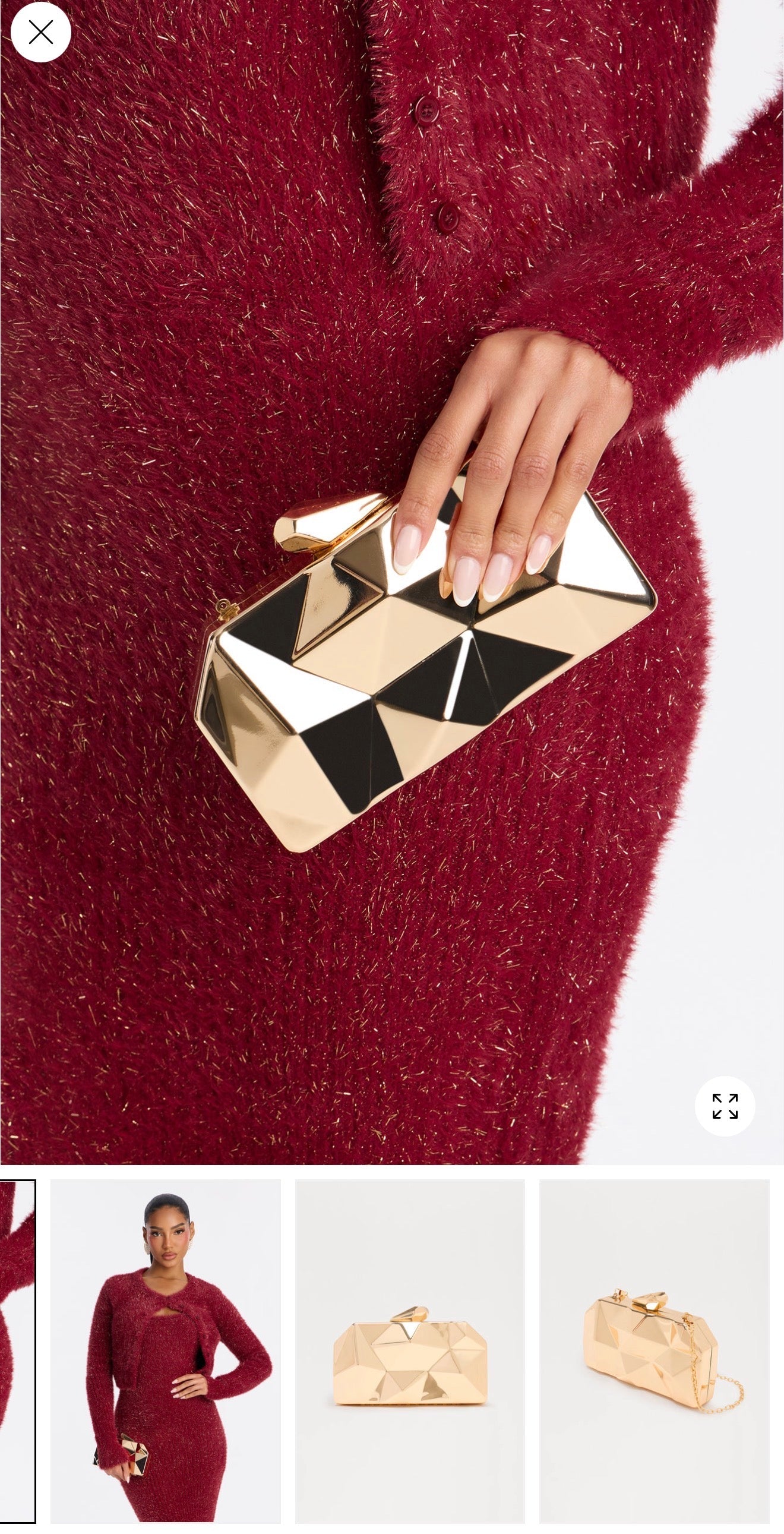 Lavish life handbag-gold